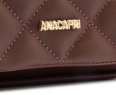 Bolsa Tiracolo Pequena Matelassê Triangular Envelope Marrom