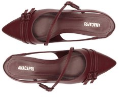 Sapatilha Slingback Salto Bloco Fivelas Roxa