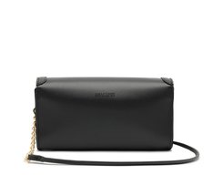 Bolsa Tiracolo Pequena Envelope Logo Glam Preta