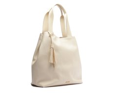 Bolsa Shopping Grande Pingente Bege