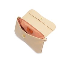 Bolsa Tiracolo Média Dome Bege