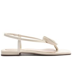 Sandália Slim Flor Branca