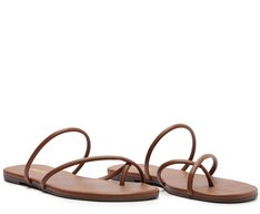 Rasteira Tiras Finas Basic Marrom