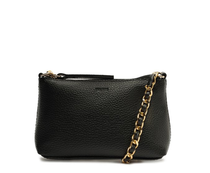 Bolsa Tiracolo Pequena Corrente Preta