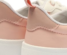 Tênis Casual Furadinho Branco E Rosa