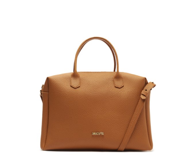 Bolsa Tote Média Arredondada Marrom