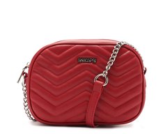 Bolsa Tiracolo Média Matelassê Zig Zag Vermelha