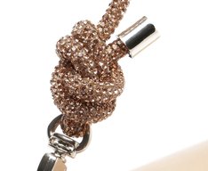 Bolsa Tiracolo Média Alça Glam Bege