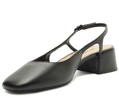 Sapatilha Slingback Basic Salto Bloco Preta
