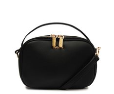 Bolsa Tiracolo Média Alça Redonda Preta