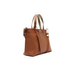 Bolsa Tote Média Bag Charm Marrom