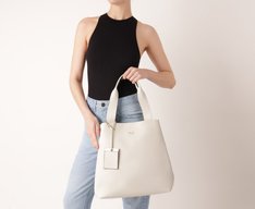 Bolsa Shopping Grande Maxi Porta-Cartão Branca