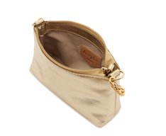 Bolsa Tiracolo Pequena Corrente Dourada