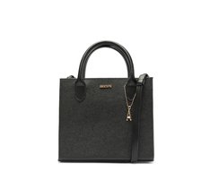 Bolsa Tote Média Pingente Anacapri Preta