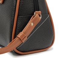 Bolsa Tote Média Arredondada Preta