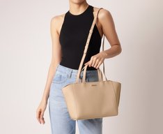 Bolsa Tote Grande Tunisia Bege
