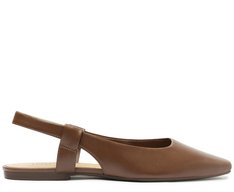 Sapatilha Slingback Minimal Marrom