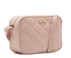Bolsa Tiracolo Média Metalassê Triangular Bege