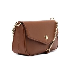 Bolsa Tiracolo Pequena Minimalista Marrom