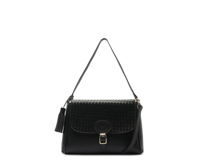 Bolsa Tote com Detalhe Tassel Preta