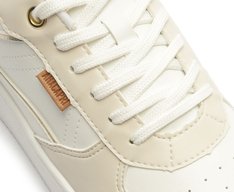 Tênis Sola Alta Mis Spo Branco Detalhe Bege