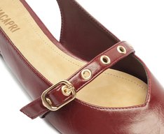 Sapatilha Slingback Tira Única Fivela Roxa