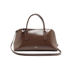 Bolsa Tiracolo  Média Verniz Madrid Marrom