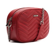 Bolsa Tiracolo Média Matelassê Zig Zag Vermelha
