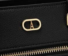 Bolsa Tote Média Zíper Preta
