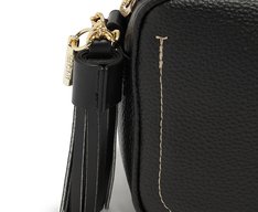 Bolsa Tiracolo Pequena Retangular Preta