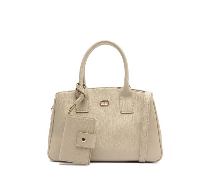 Bolsa Tote Média Bag Charm Porta-Cartão Branca