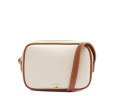 Bolsa Tiracolo Pequena Cápsula Arredondada Branca