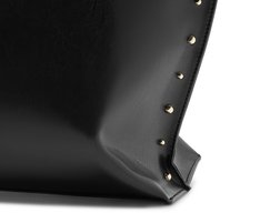 Bolsa Shopping Grande Tachas Preta