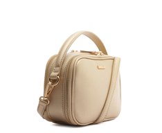 Bolsa Tiracolo Média Alça Redonda Dourada