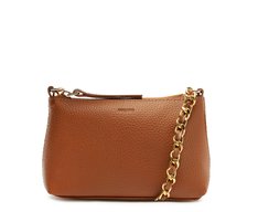 Bolsa Tiracolo Pequena Corrente Marrom
