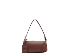 Tiracolo Pequena Bag Charm Marrom Caramelo
