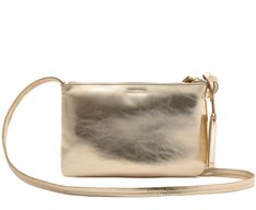 Bolsa Tiracolo Média Matelassê Zig Dourada