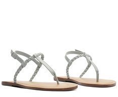 Sandália Slim Trançada Azul