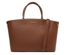Bolsa Tote Grande Velvet Marrom