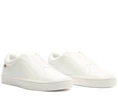 Tênis Slip On Elástico New Branco