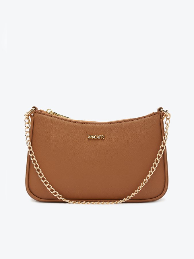 Bolsa Tiracolo Média Floater Corrente Marrom