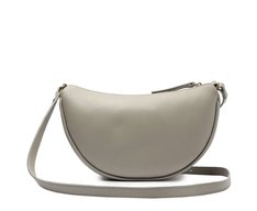 Bolsa Tiracolo Média Meia Lua Cinza