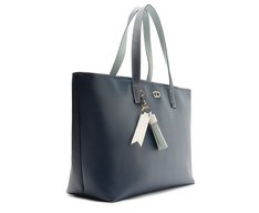 Bolsa Shopping Grande Chaveiro Removível Azul