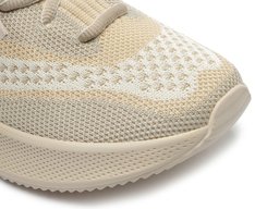 Tênis Knit Sporty Sola alta Bege