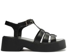 Sandália Flatform Preta Bella
