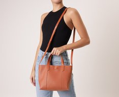 Bolsa Tote Média Tressê Marrom