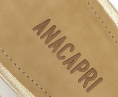 Sapatilha Slingback Salto Bloco Verniz Dourada