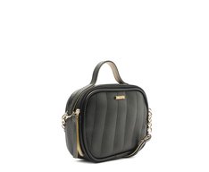 Bolsa Tiracolo Pequena Arredondada Preta