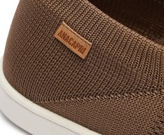 Tênis Slip On Knit Mono Vermelho Marrom