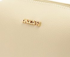 Bolsa Tiracolo Média Arredondada Bege